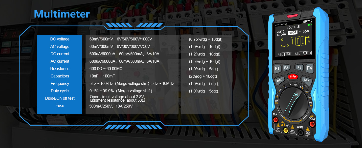 SK210 Digital Oscilloscope Multimeter