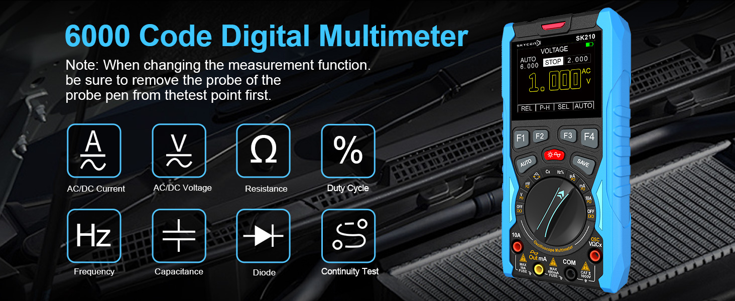 SK210 Digital Oscilloscope Multimeter