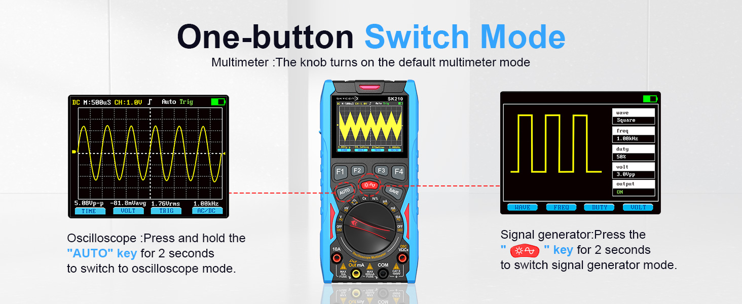 SK210 Digital Oscilloscope Multimeter