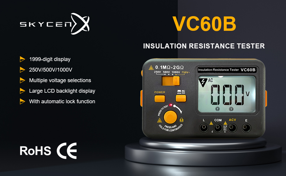 VC60B Digital Insulation Resistance Tester