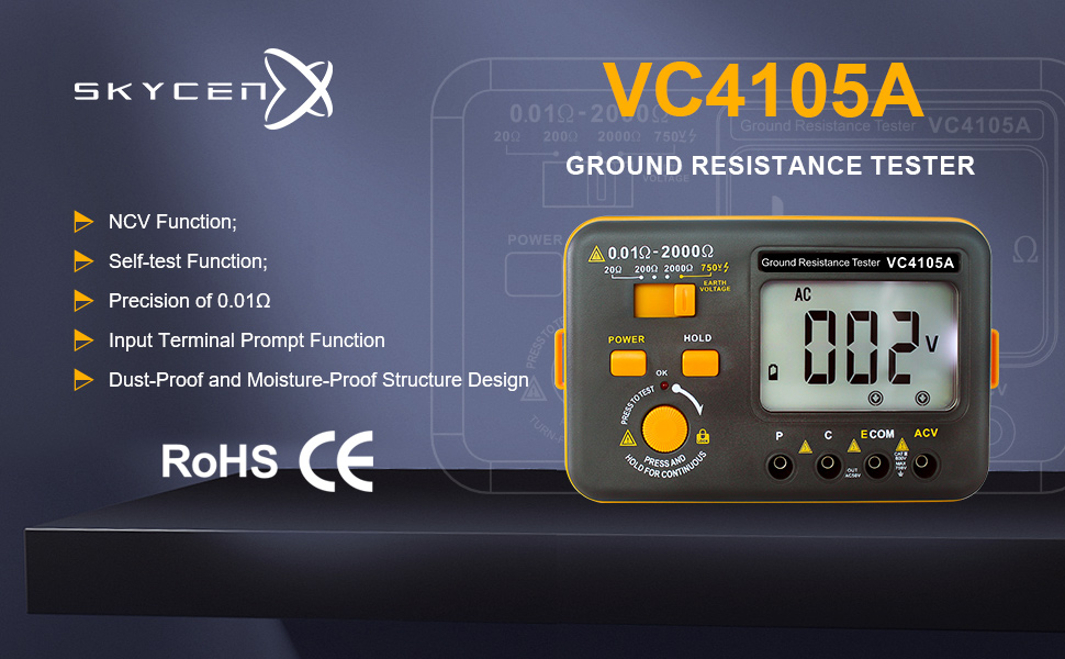 VC4105A Earth Resistance Tester