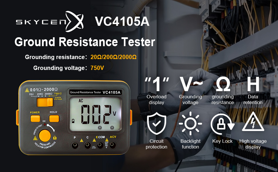 VC4105A Earth Resistance Tester