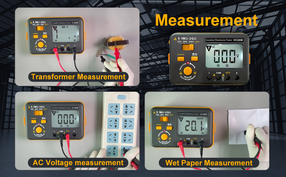 VC60B Digital Insulation Resistance Tester