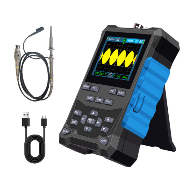 SK120MPro 2-in-1 Handheld Oscilloscope with DDS Signal Generator, 120MHz Bandwidth, 500MSa